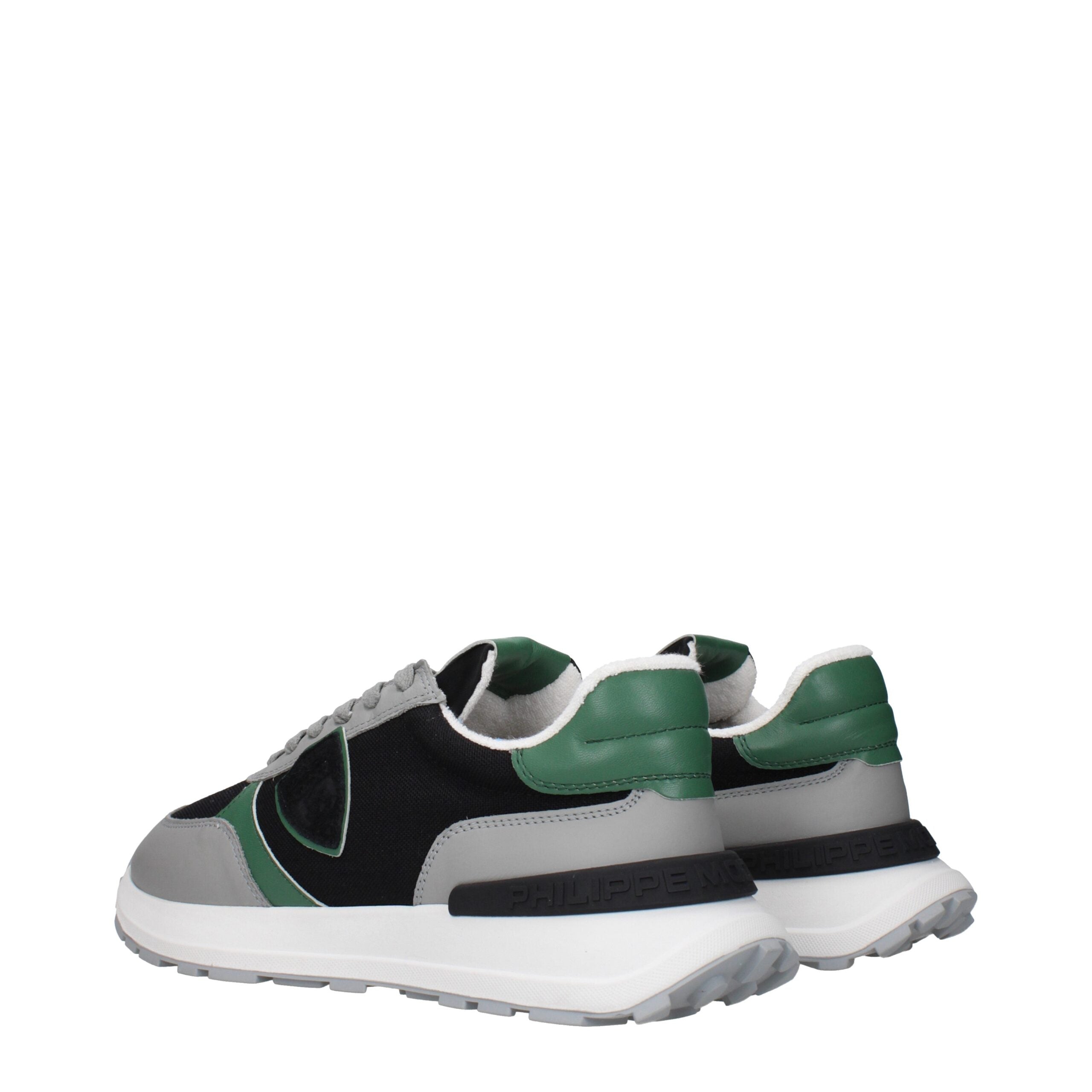 Black Fabric Athletic Sneakers Philippe Model