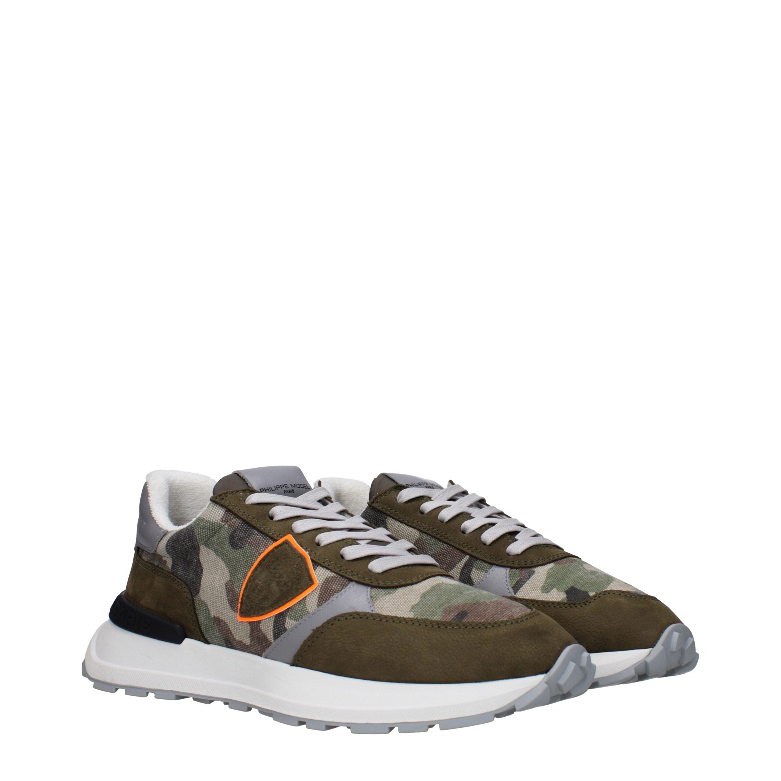 Green Fabric Athletic Sneakers Philippe Model