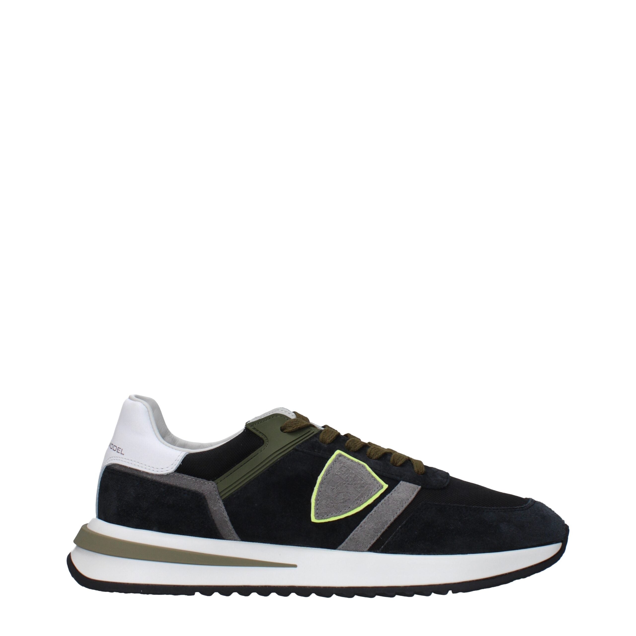 Blue Leather Athletic Sneakers Philippe Model