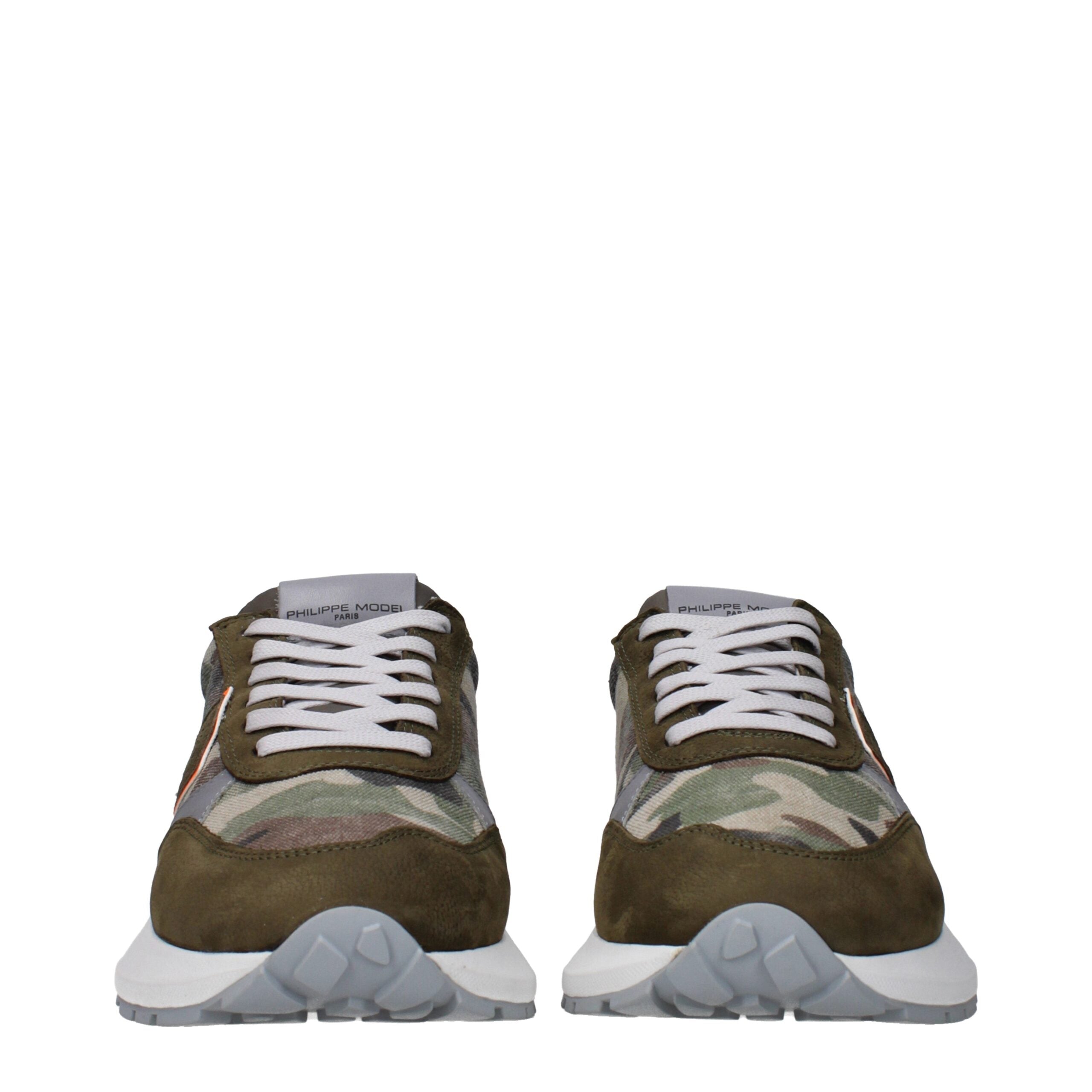 Green Fabric Athletic Sneakers Philippe Model