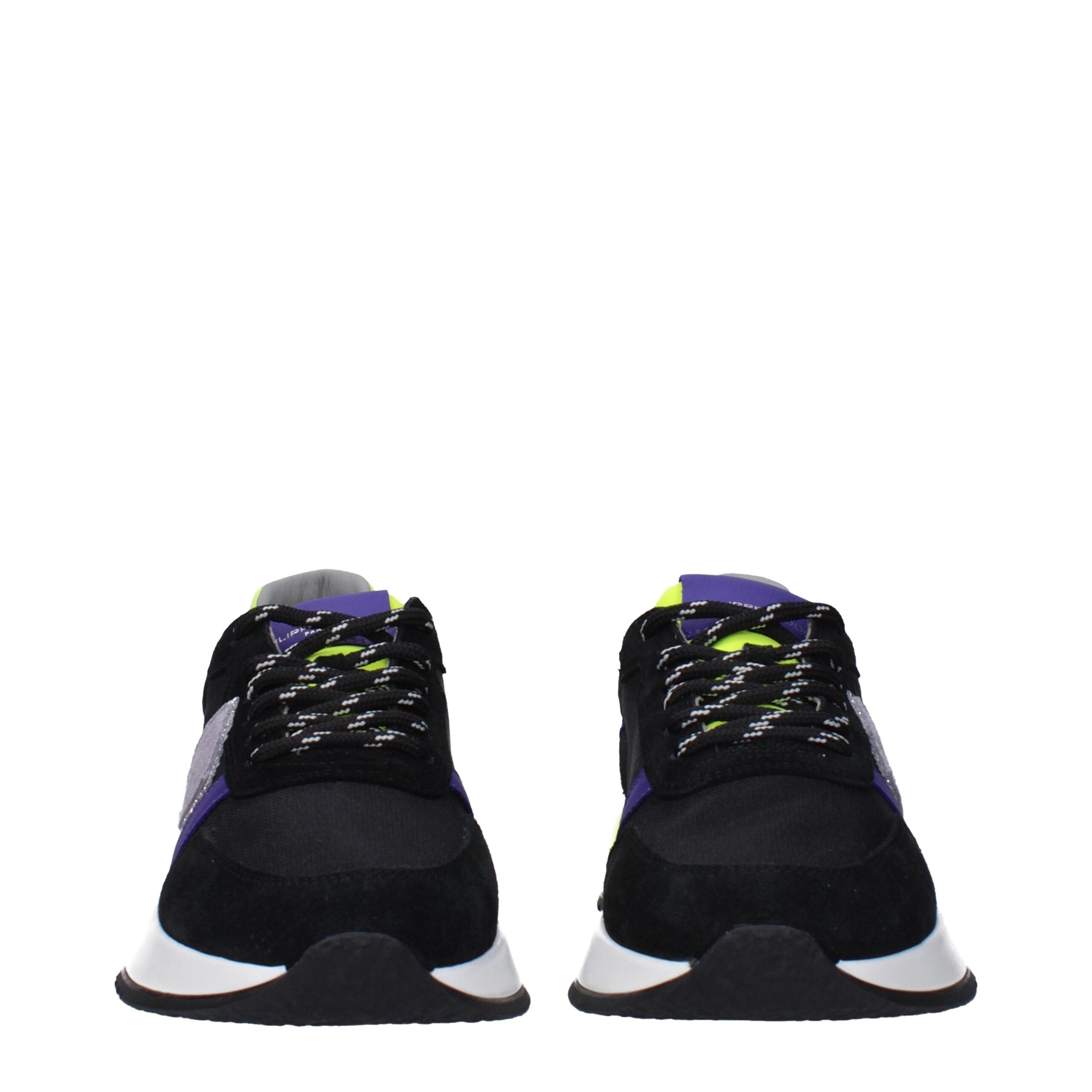 Black Fabric Athletic Sneakers Philippe Model