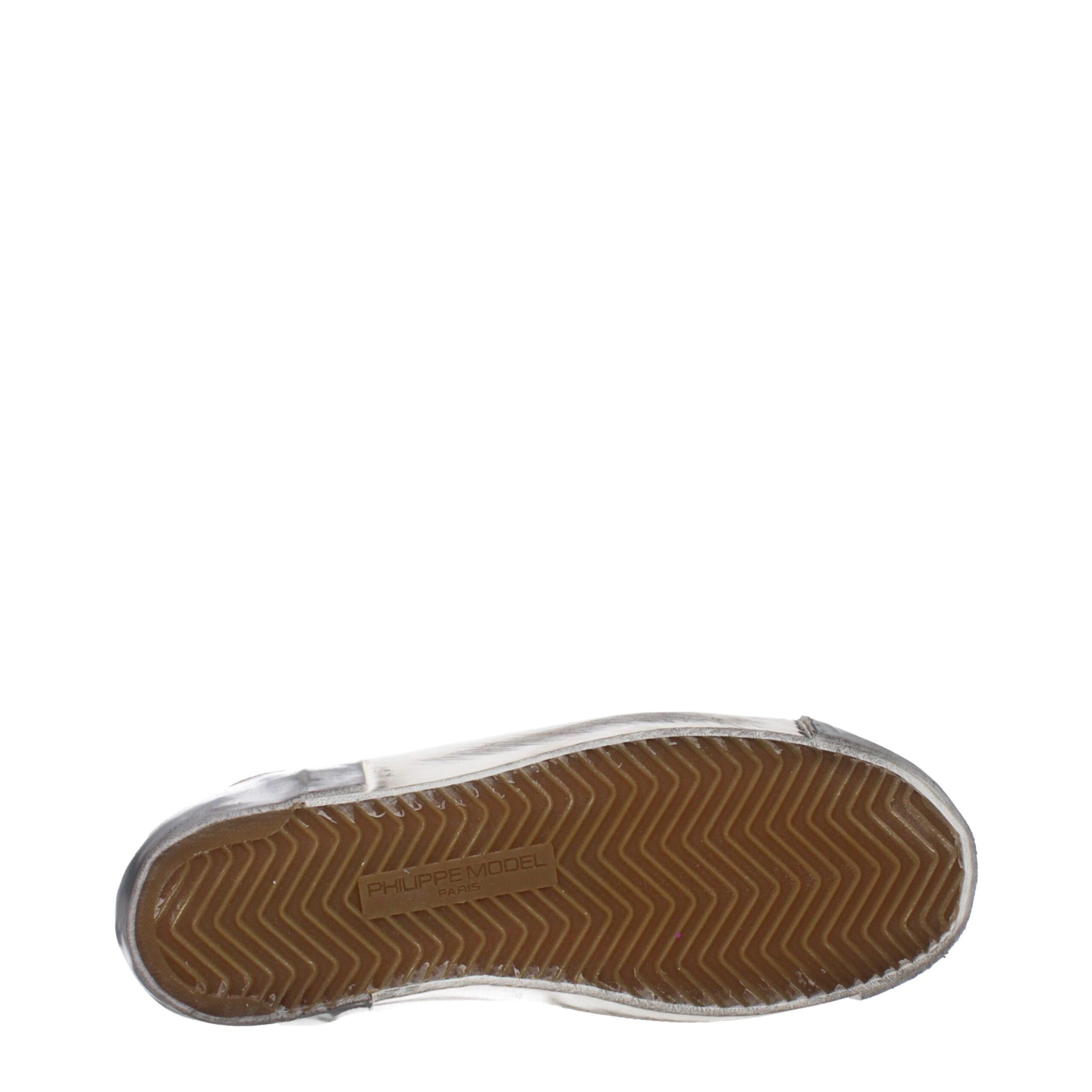White Leather Low Tops Philippe Model