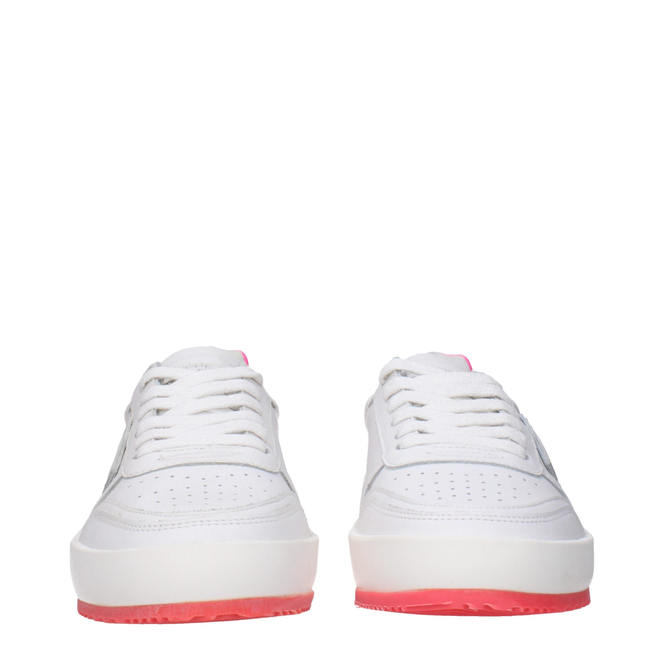 White Leather Sneakers Philippe Model