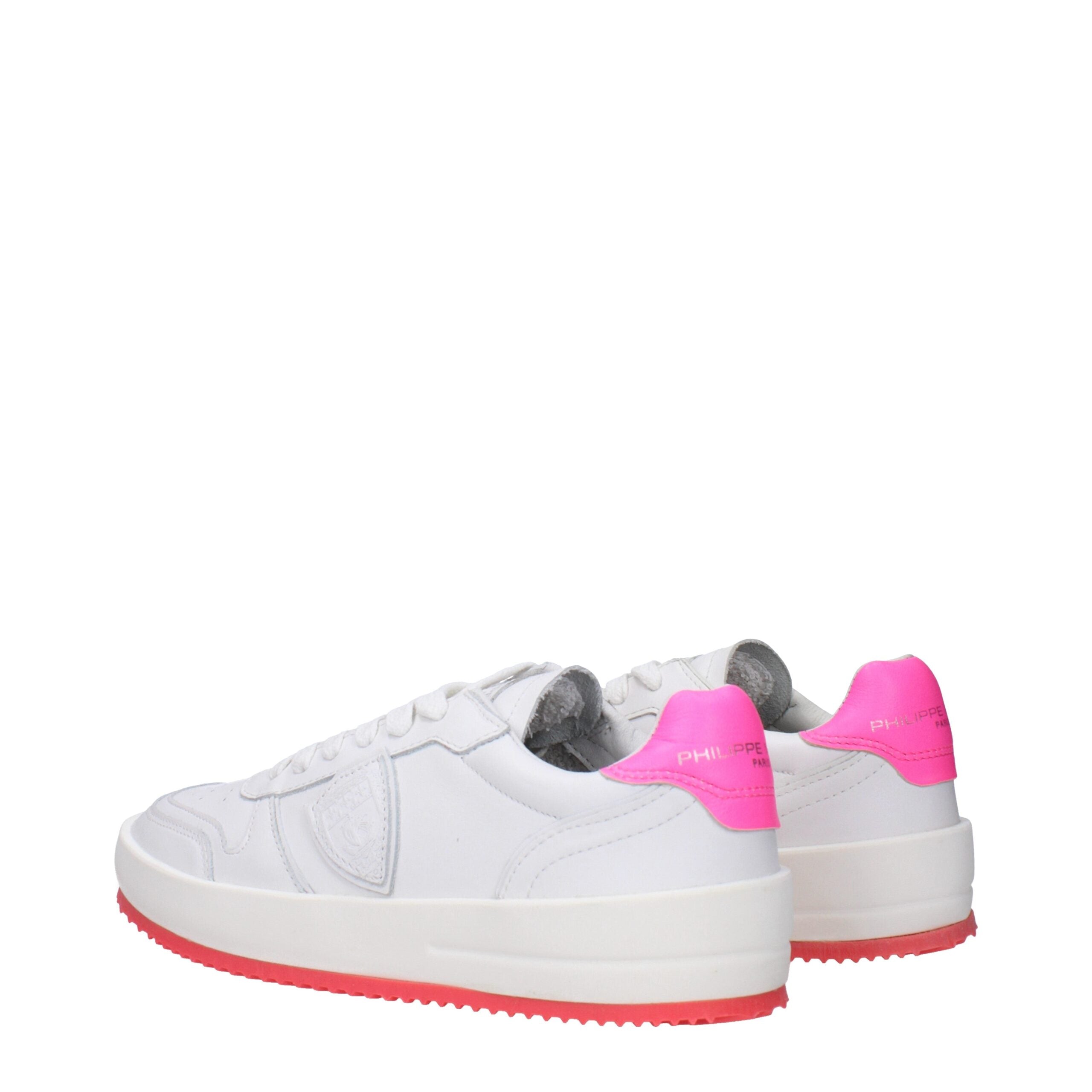 White Leather Sneakers Philippe Model