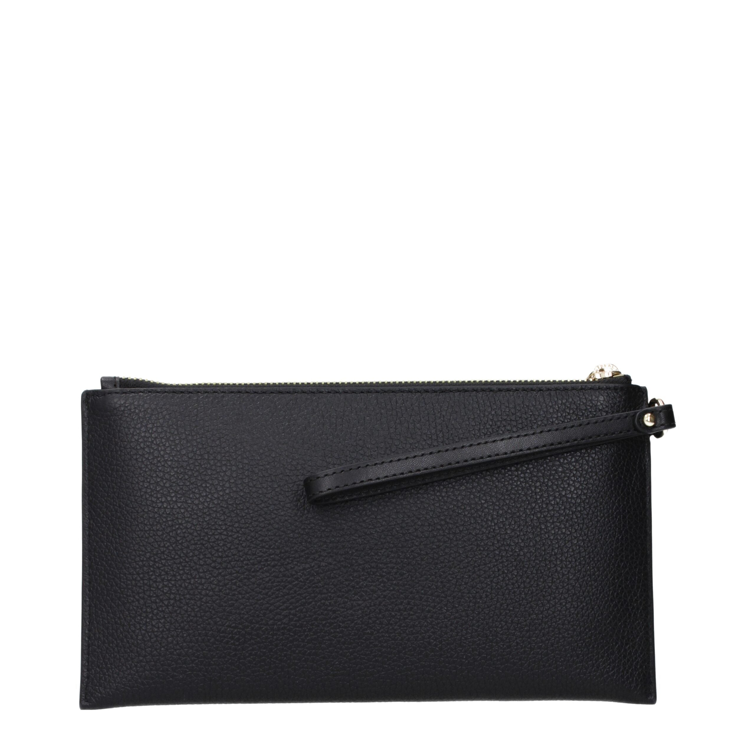 Black Leather Clutch Bags Michael Kors