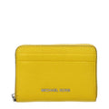 Yellow Leather Cardholders Michael Kors