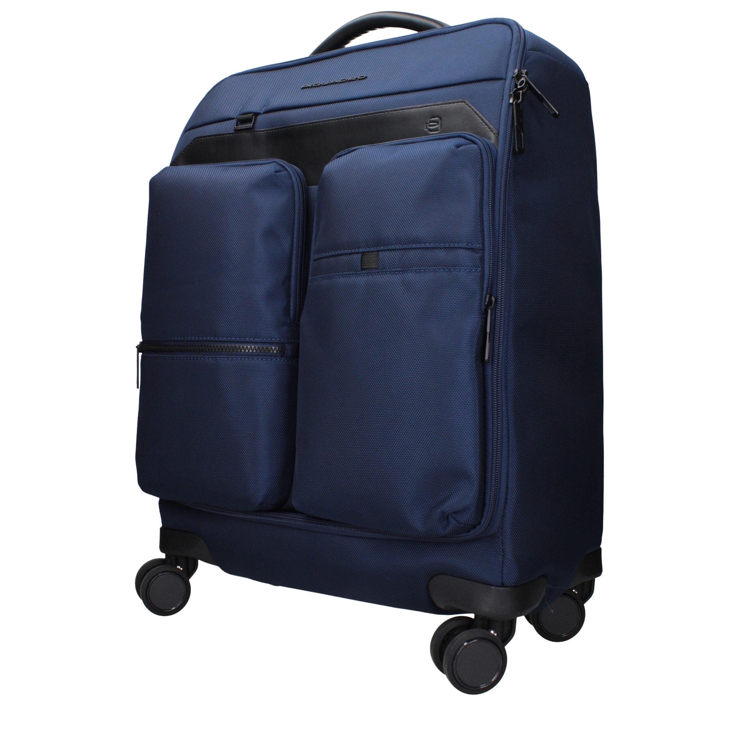 Blue Fabric Luggage And Travel Piquadro