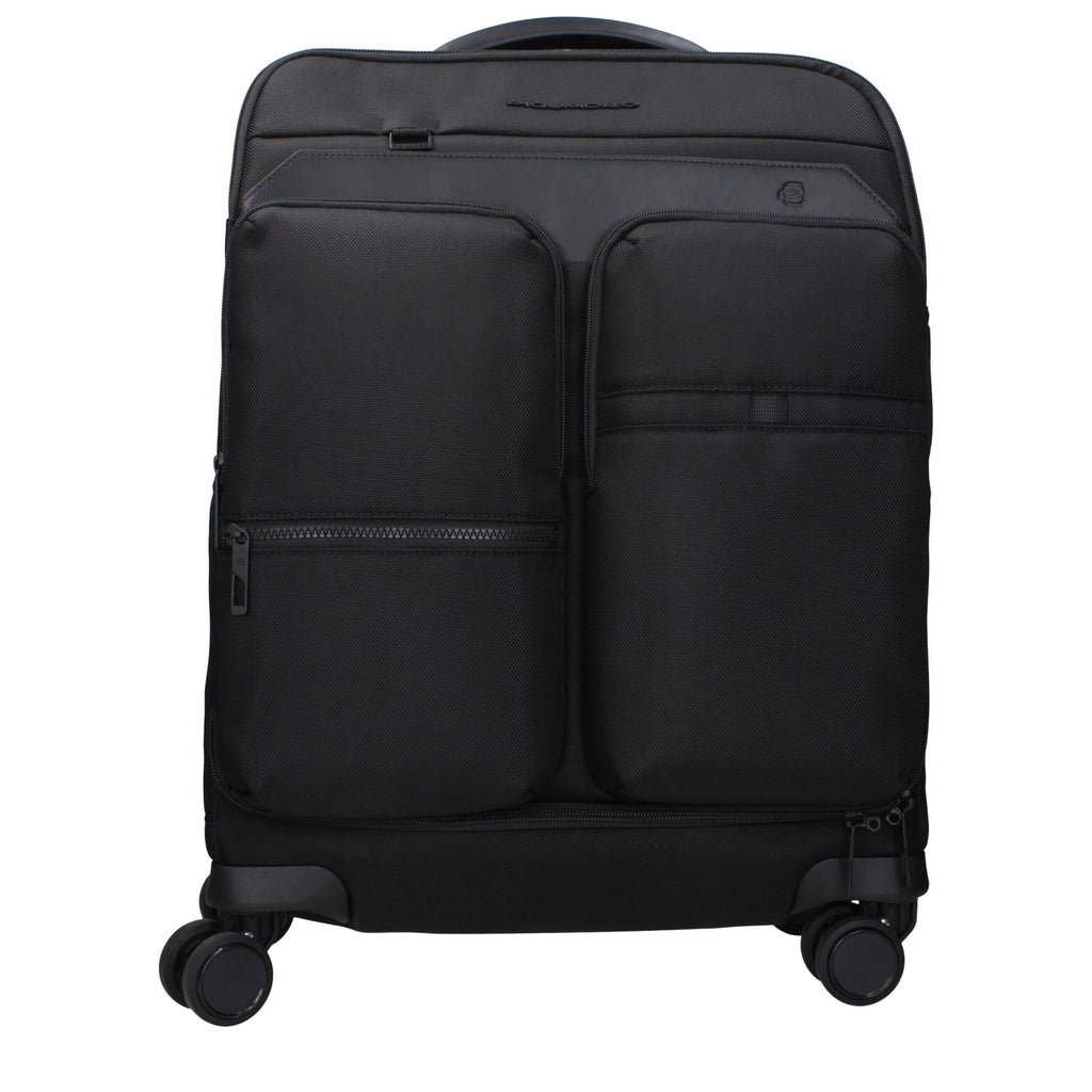 Black Fabric Luggage And Travel Piquadro