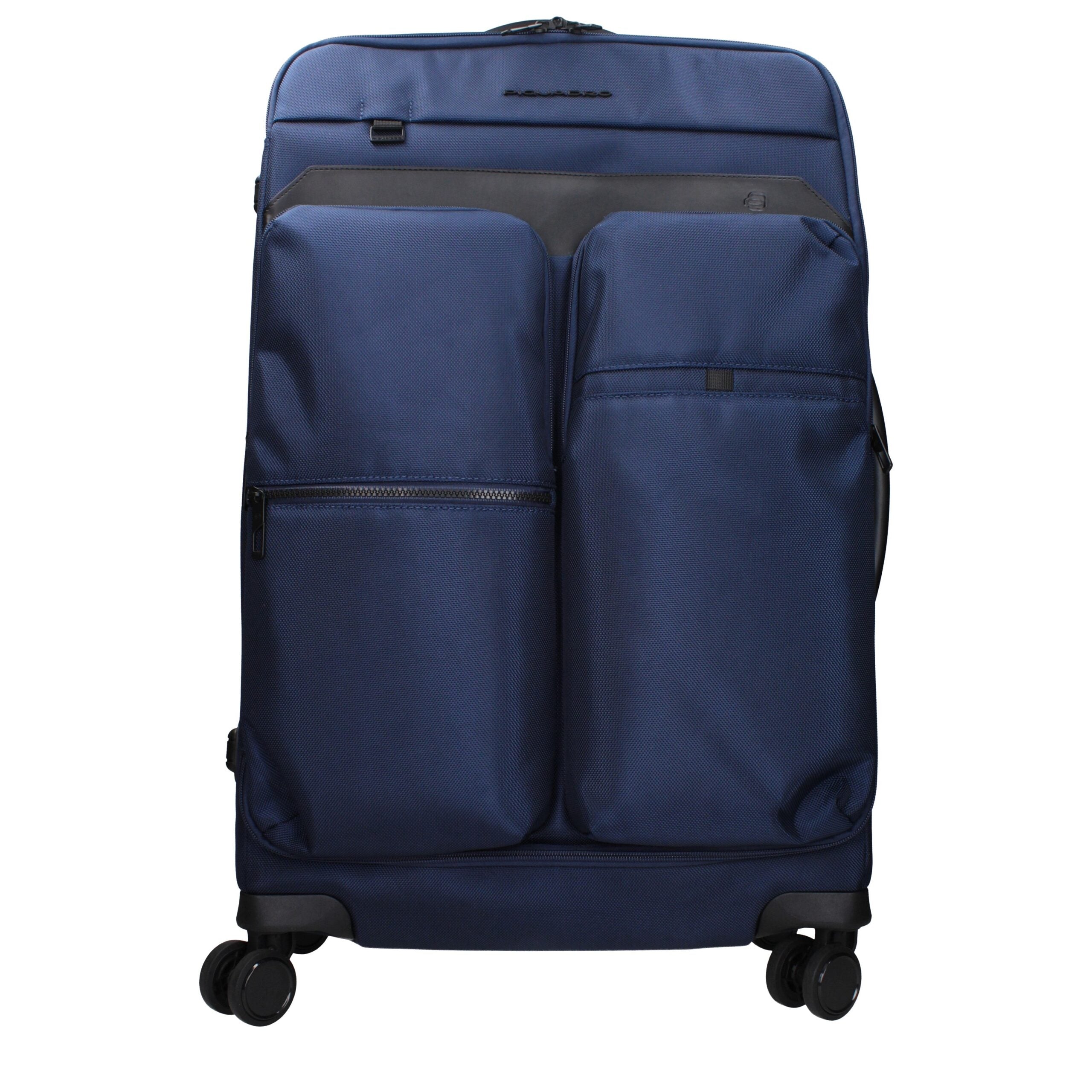 Blue Fabric Luggage And Travel Piquadro