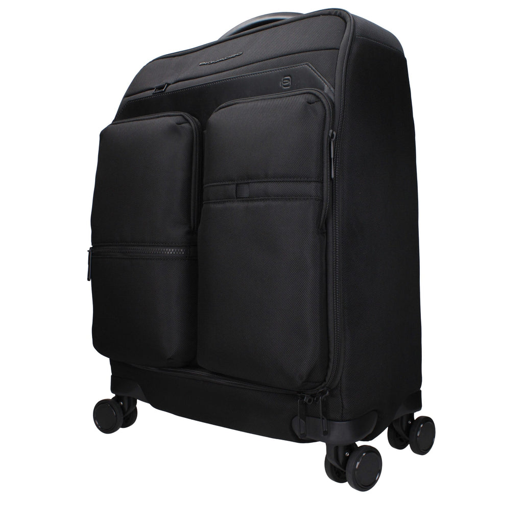Black Fabric Luggage And Travel Piquadro