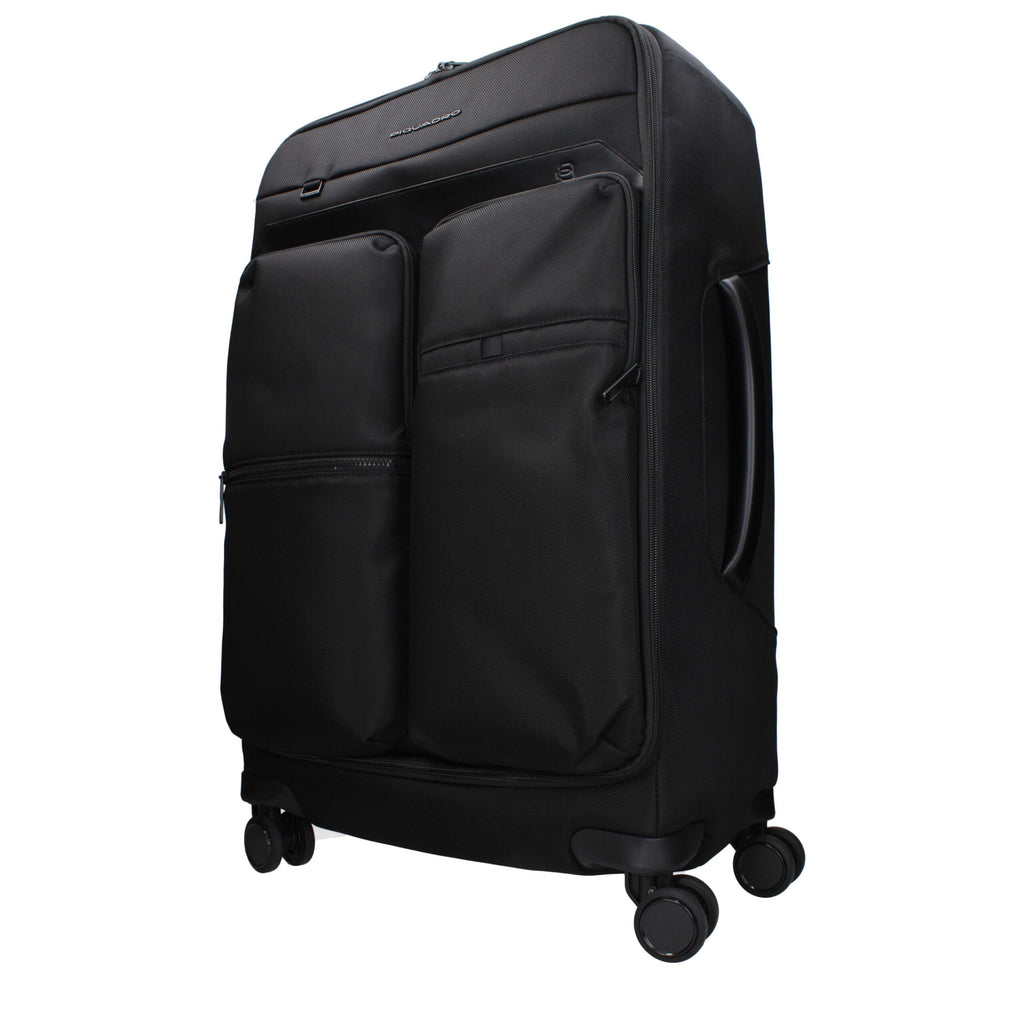 Black Fabric Luggage And Travel Piquadro