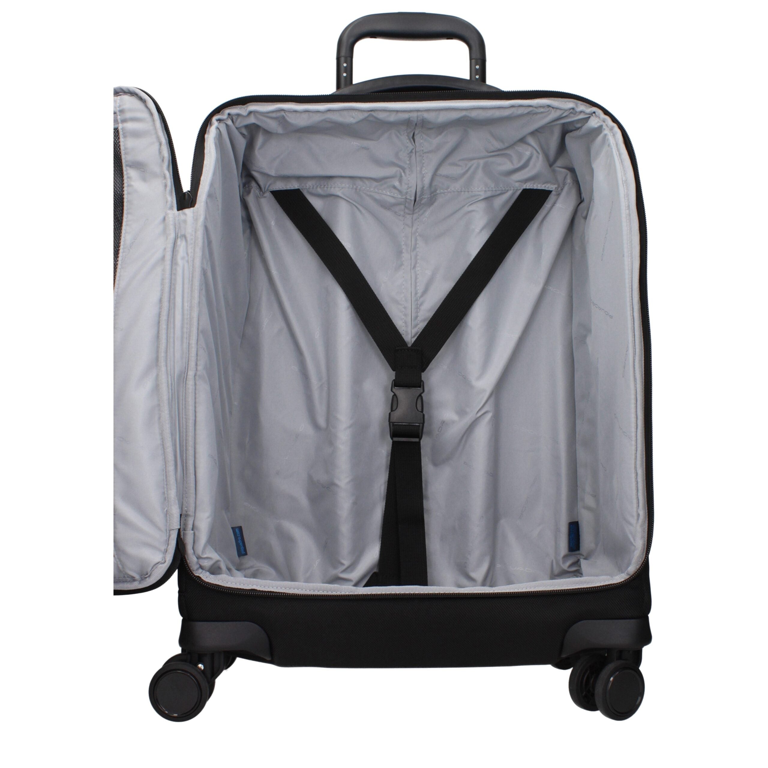 Black Fabric Luggage And Travel Piquadro