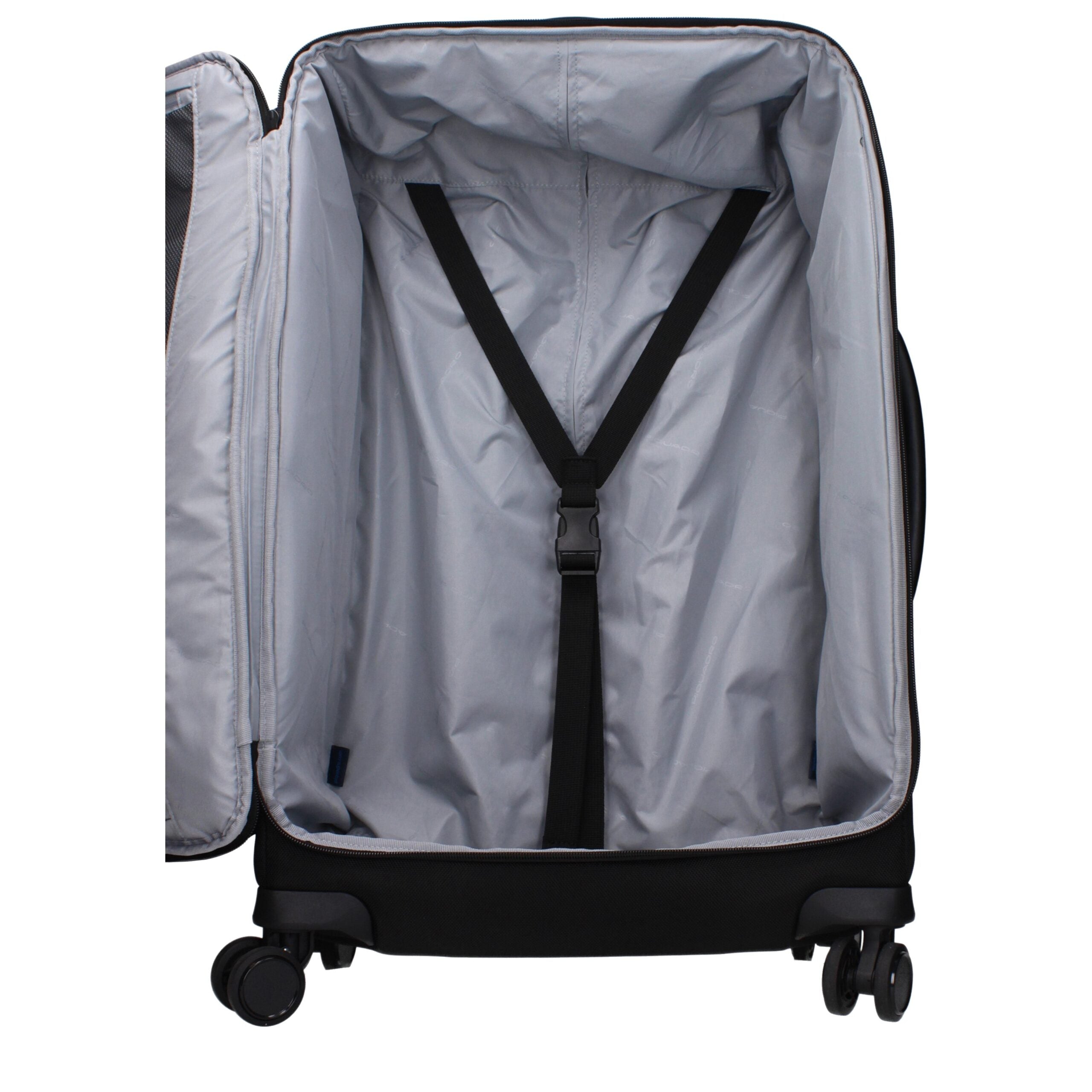 Black Fabric Luggage And Travel Piquadro