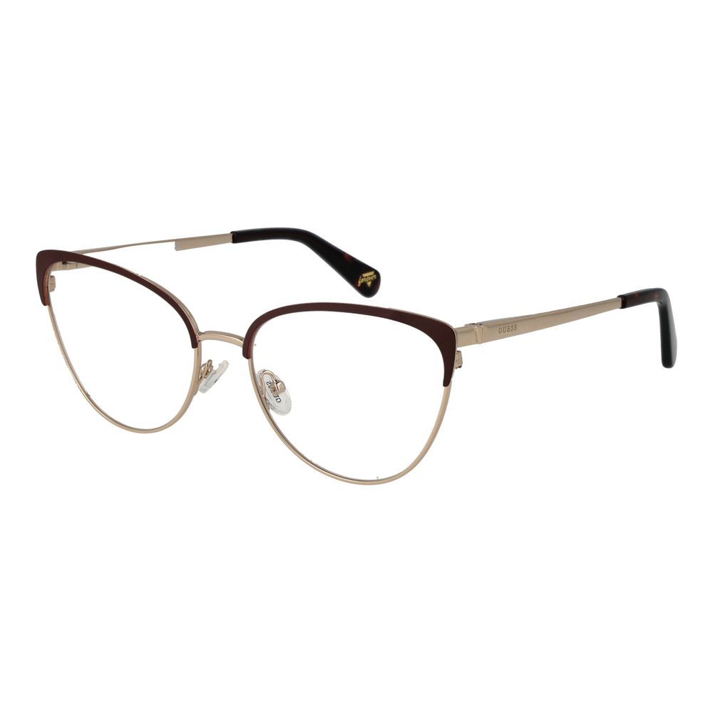 Brown Unisex Glasses Frame Guess
