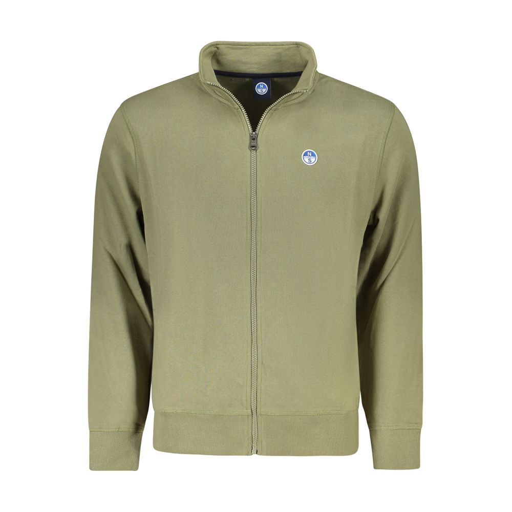 Green Cotton Men Sweater North Sails