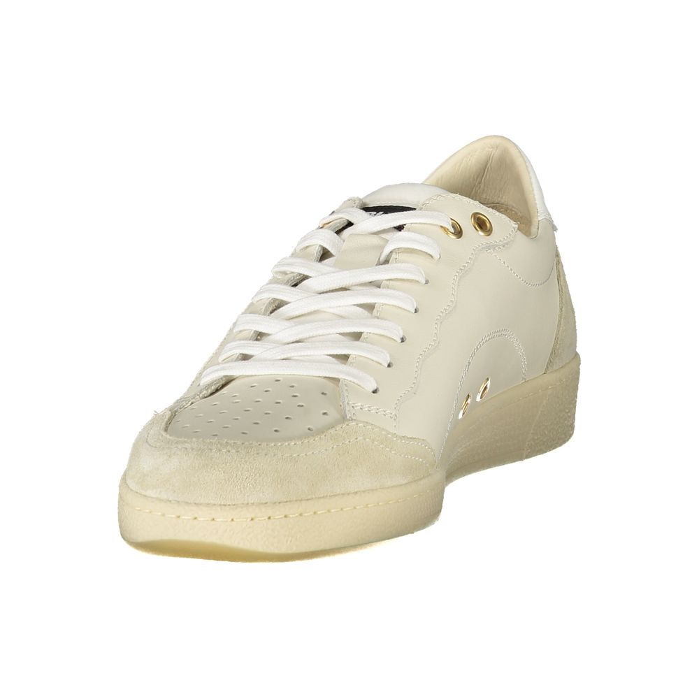 White Leather Men Sneaker Blauer