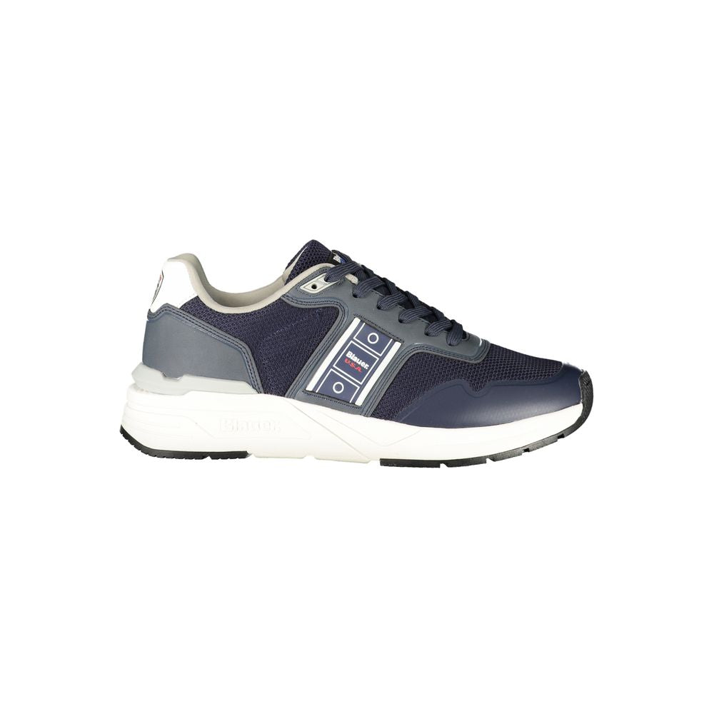 Blue Polyester Men Sneaker Blauer