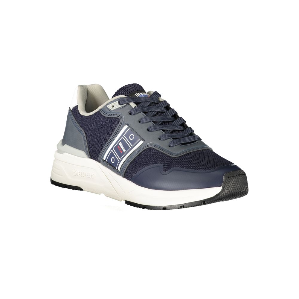 Blue Polyester Men Sneaker Blauer