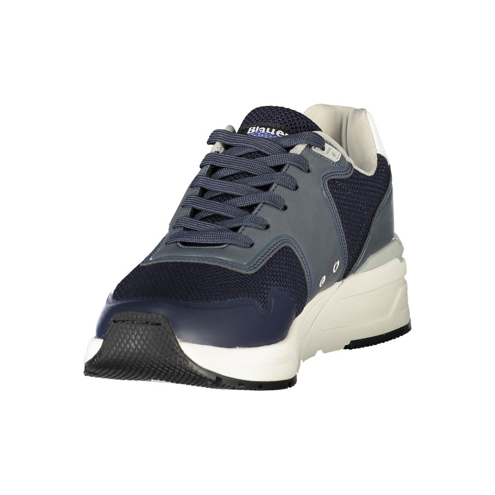 Blue Polyester Men Sneaker Blauer