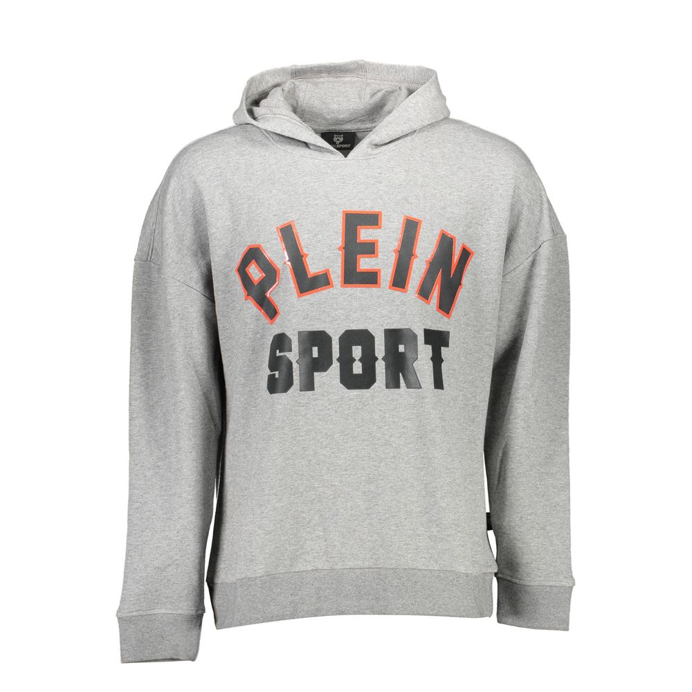 Gray Cotton Sweatshirt Plein Sport
