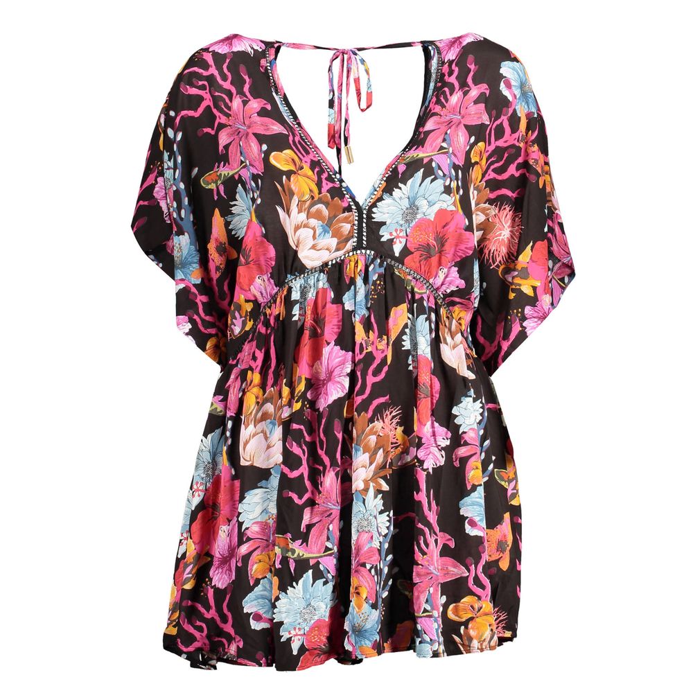 Black Cotton Dress Desigual XL