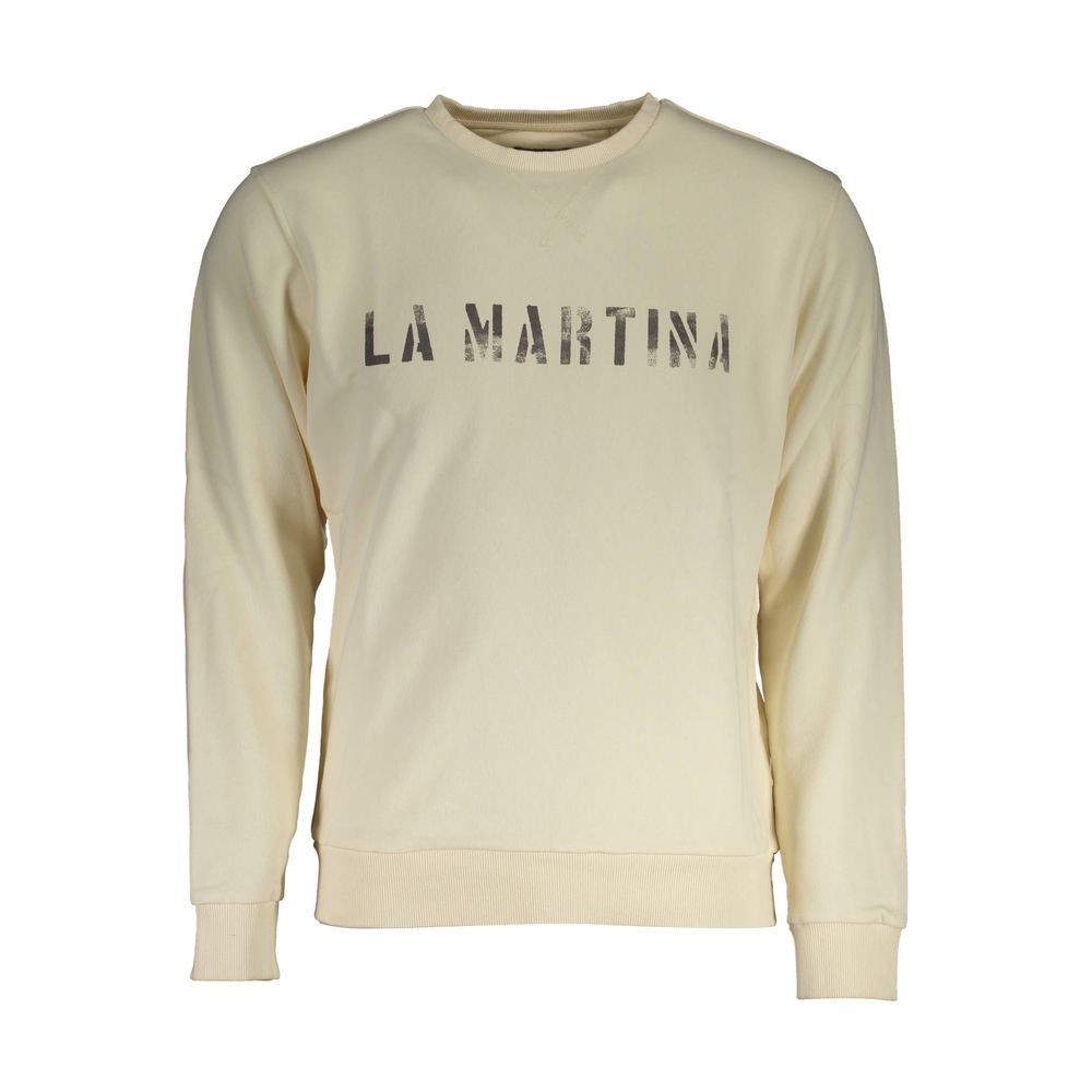 White Cotton Men Sweater La Martina