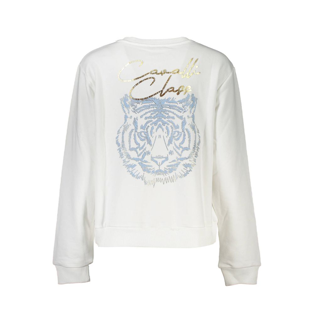 White Cotton Women Sweater Cavalli Class