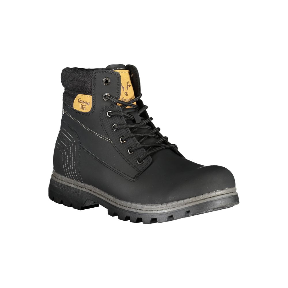 Black Polyester Men Boot Carrera