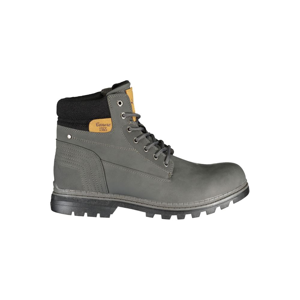 Gray Polyester Mens Boot Carrera