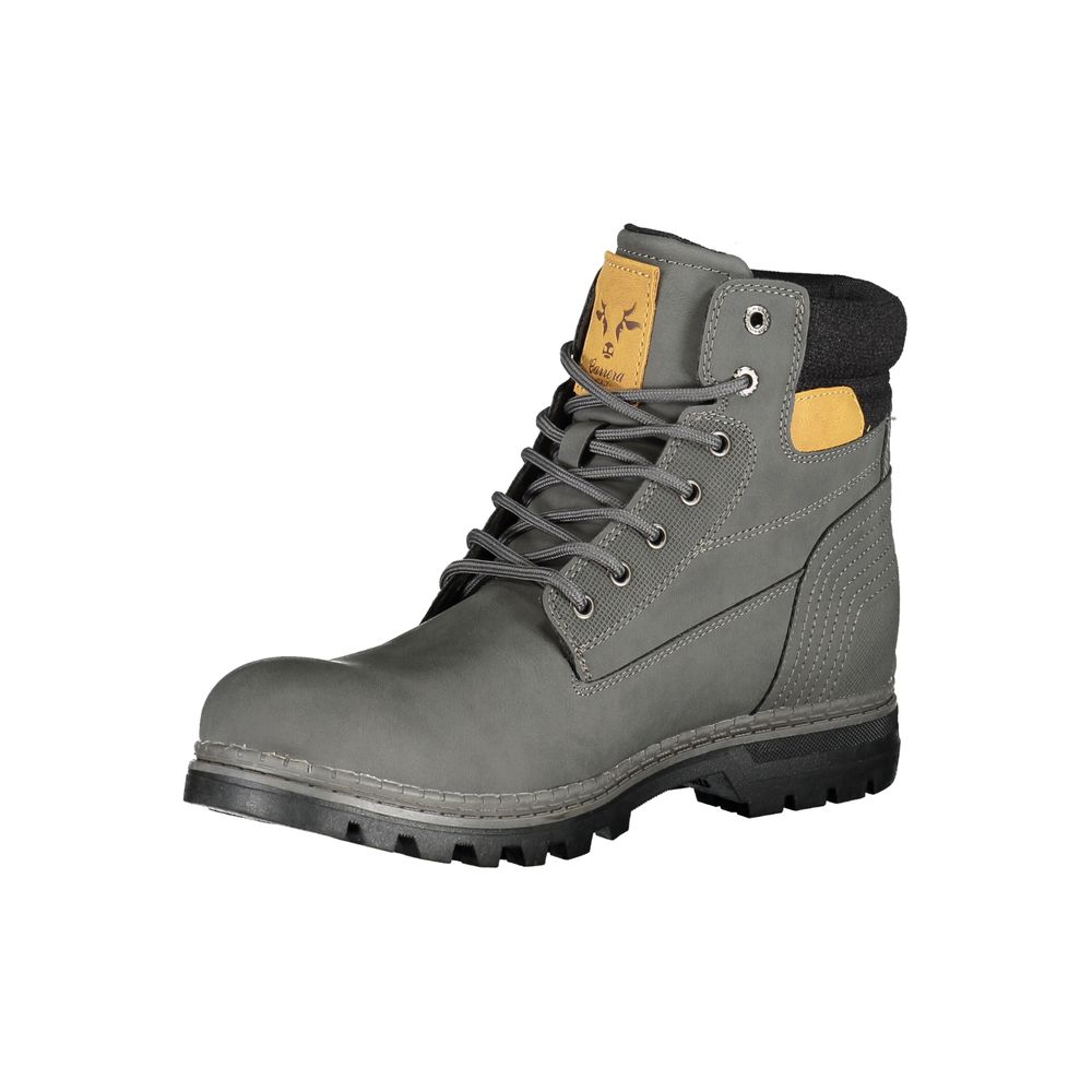 Gray Polyester Mens Boot Carrera
