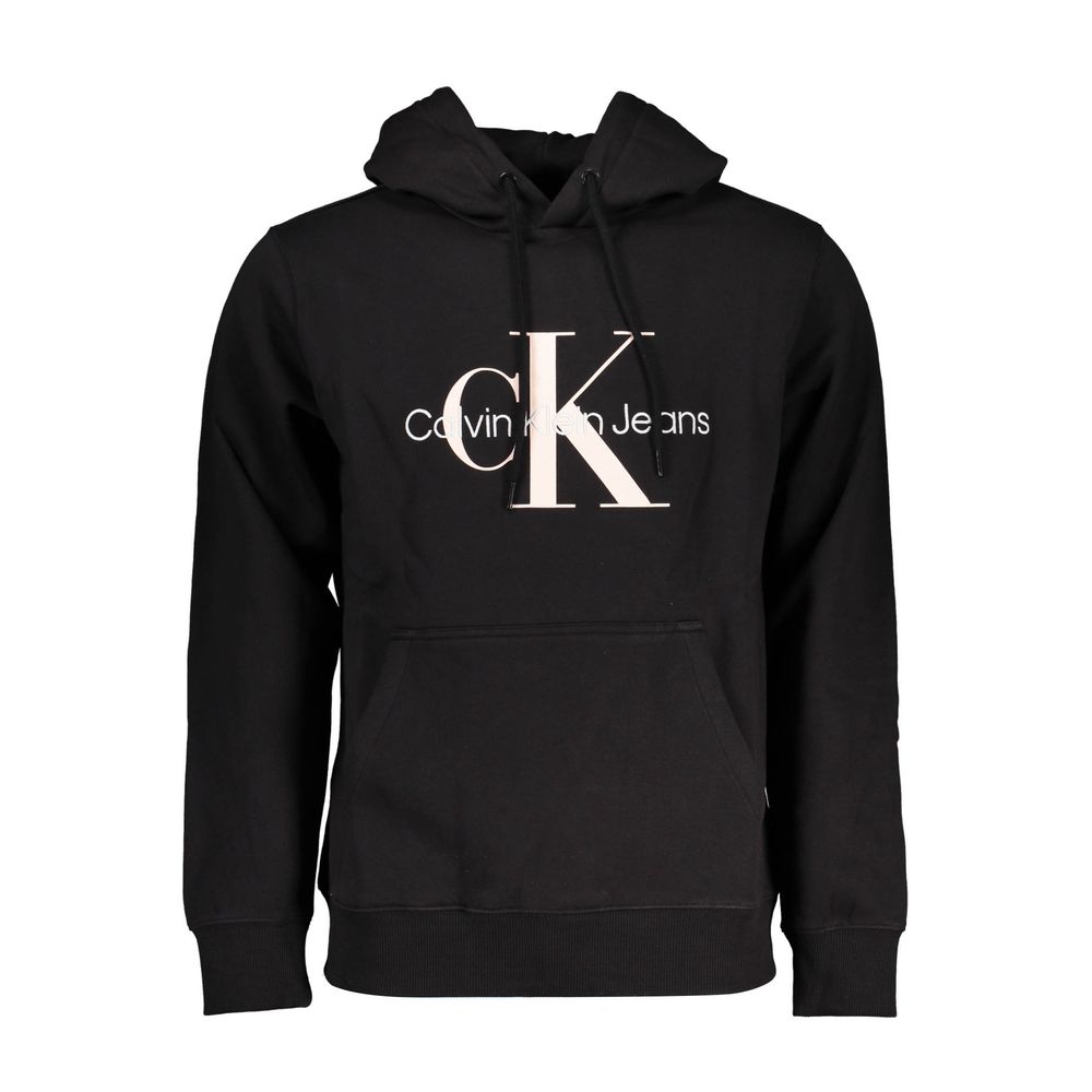 Black Cotton Men Sweater Calvin Klein