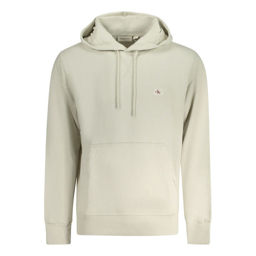 Beige Cotton Men Sweater Calvin Klein
