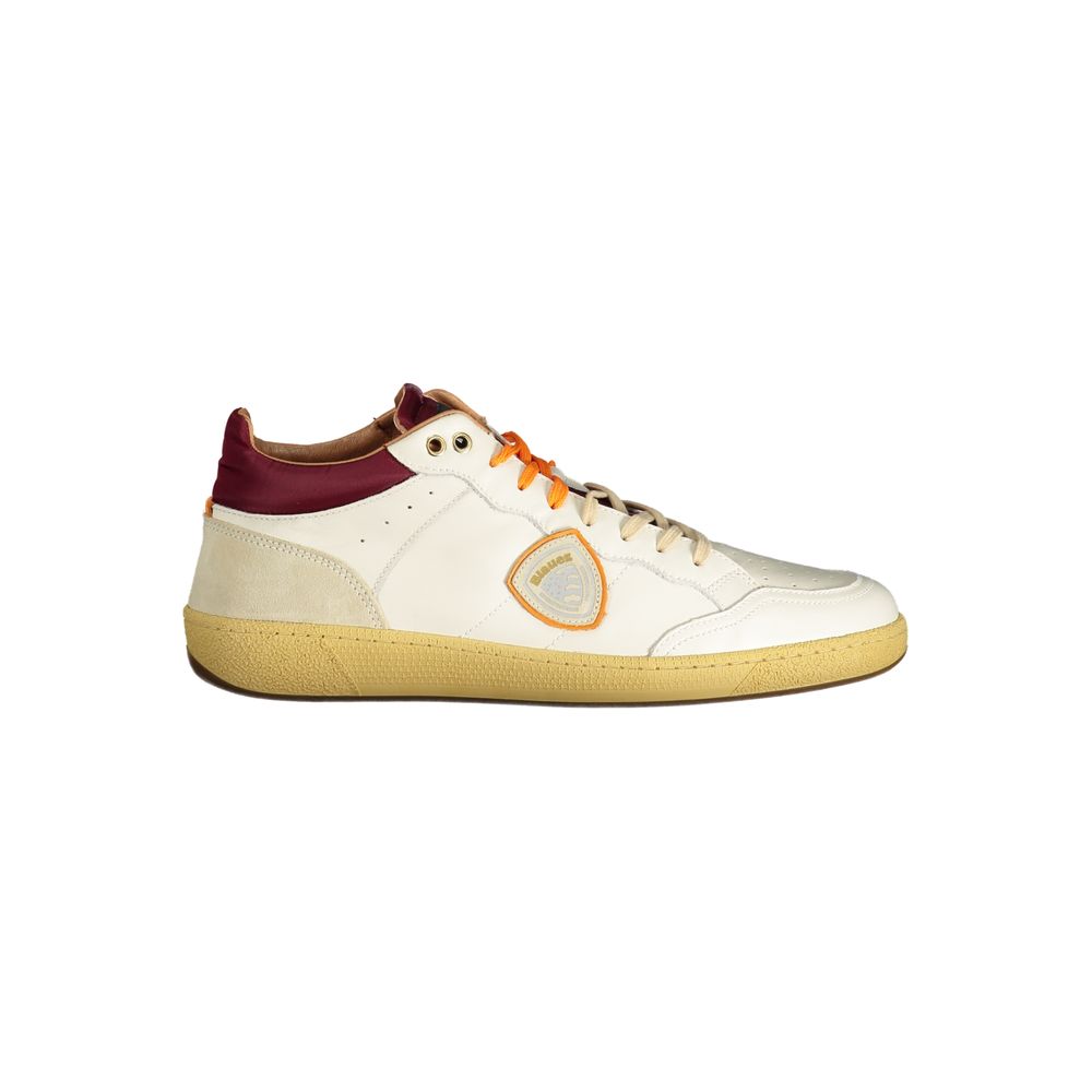 White Polyester Sneaker Blauer