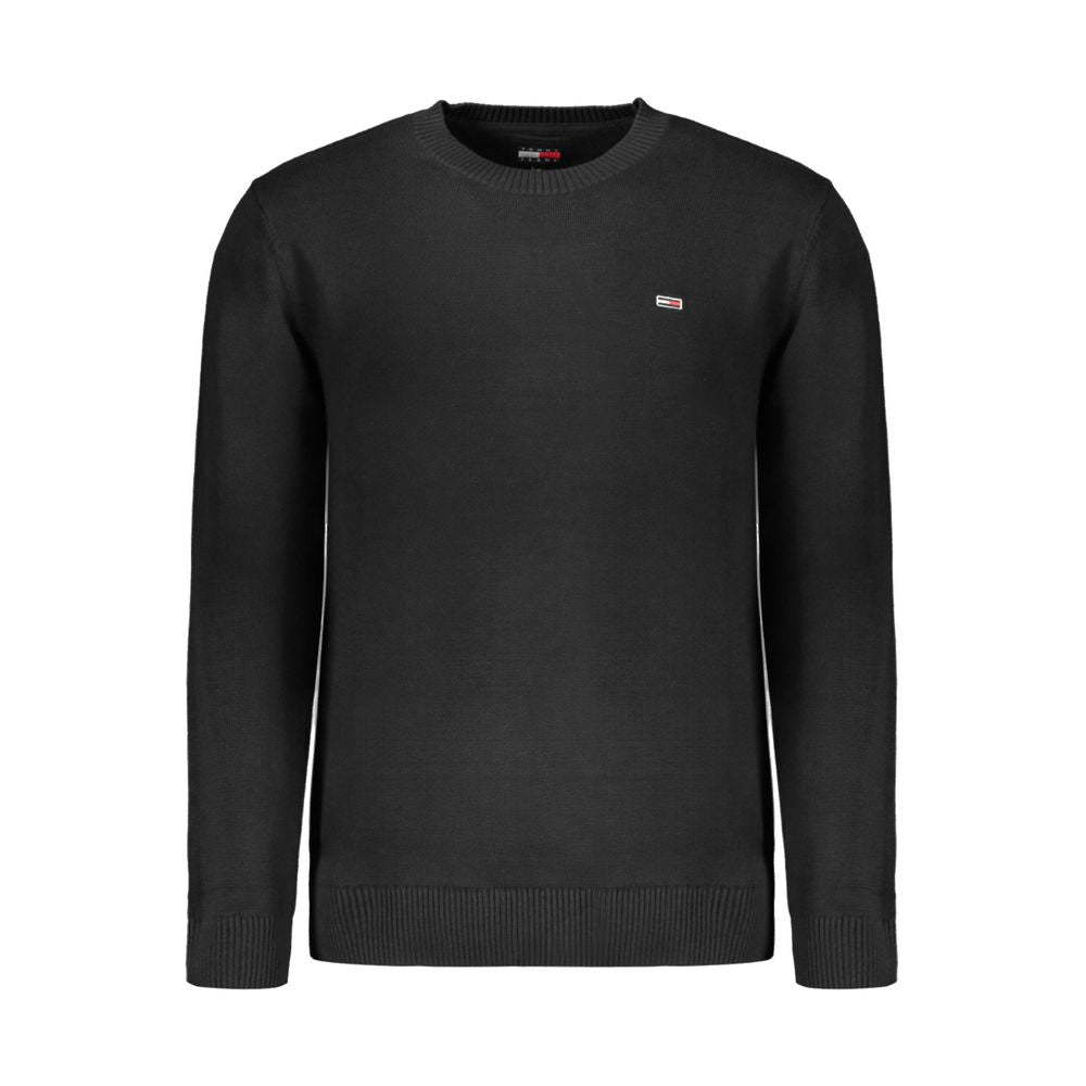 Black Cotton Sweater Tommy Hilfiger