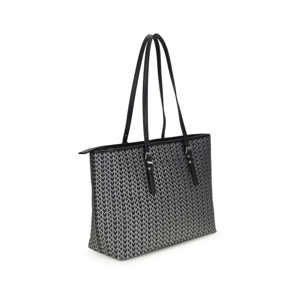 Quinn large jacquard logo Tote Bag Michael Kors