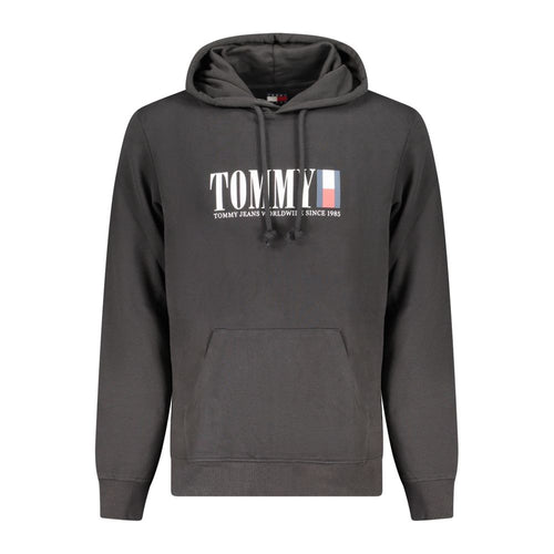Black Cotton Men Sweater Tommy Hilfiger