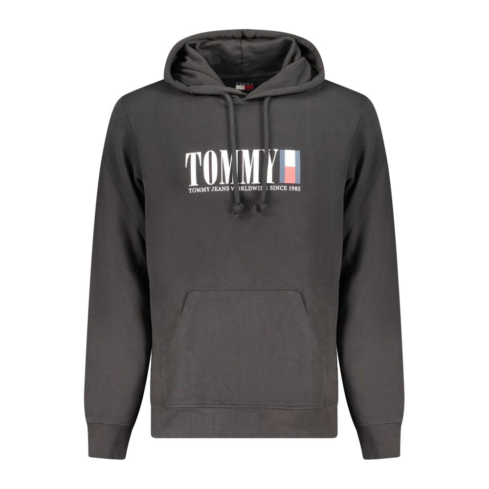 Black Cotton Men Sweater Tommy Hilfiger