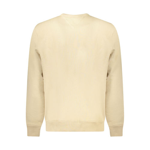 Beige Cotton Men Sweater Tommy Hilfiger