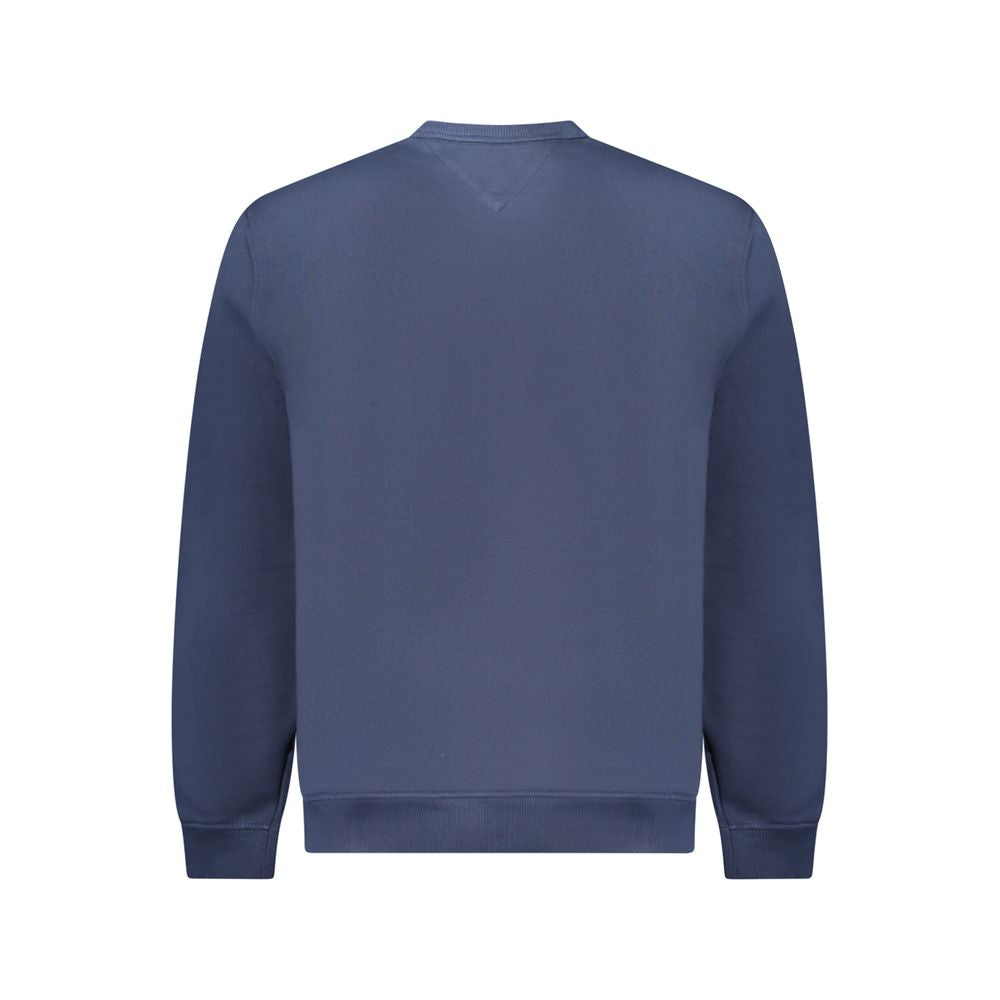 Blue Cotton Men Sweater Tommy Hilfiger