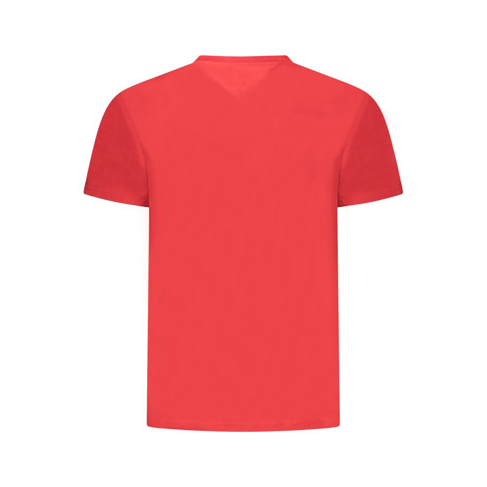 Red Cotton Men T-Shirt Tommy Hilfiger