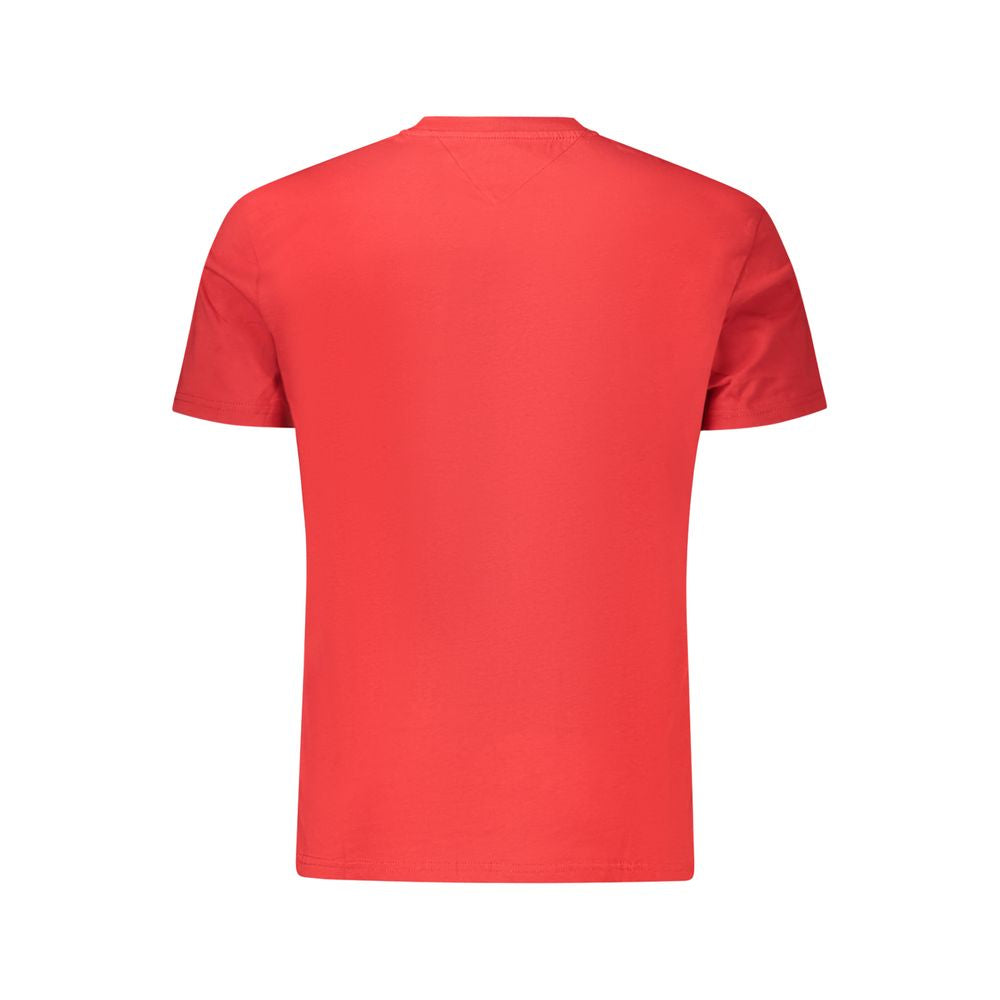 Red Cotton Men T-Shirt Tommy Hilfiger