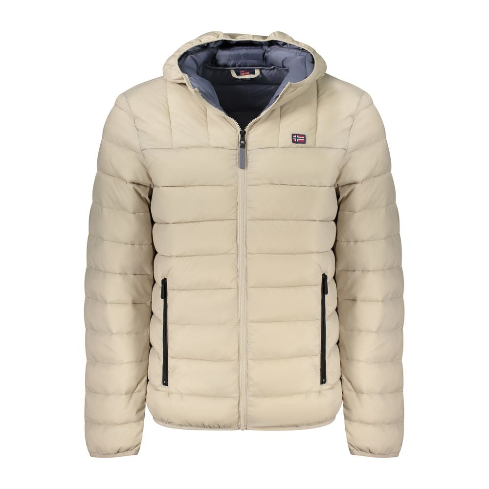 Beige Polyamide Men Jacket Norway 1963