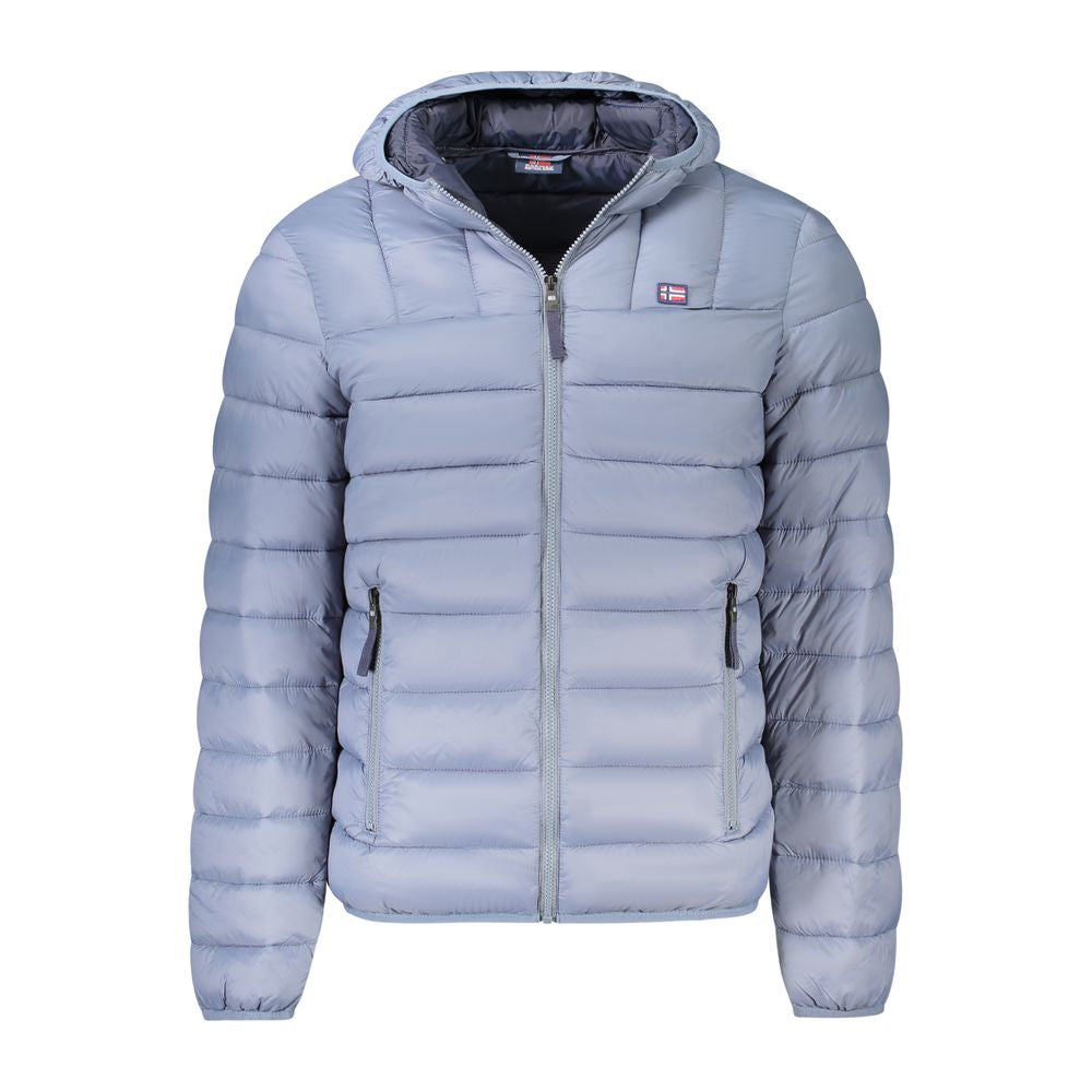 Gray Polyamide Men Jacket Norway 1963