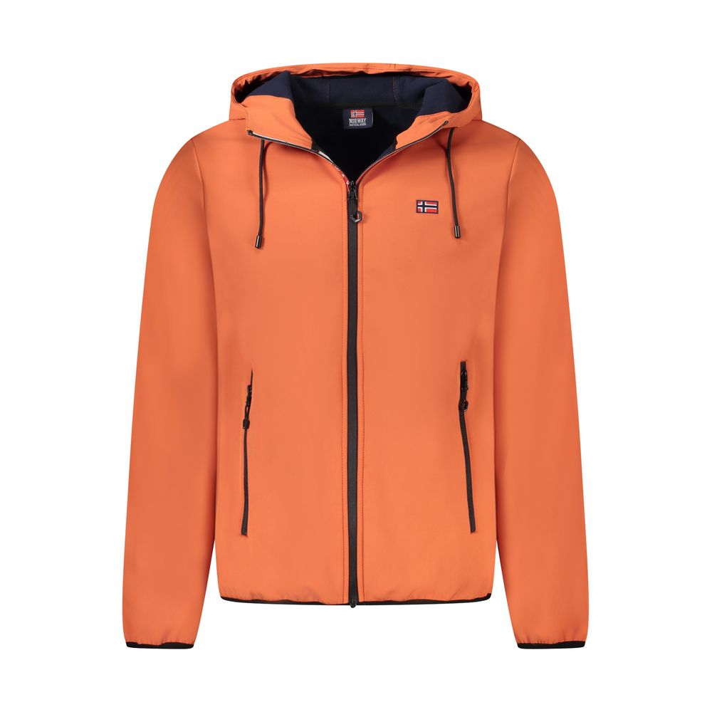 Orange Polyester Men Jacket Norway 1963