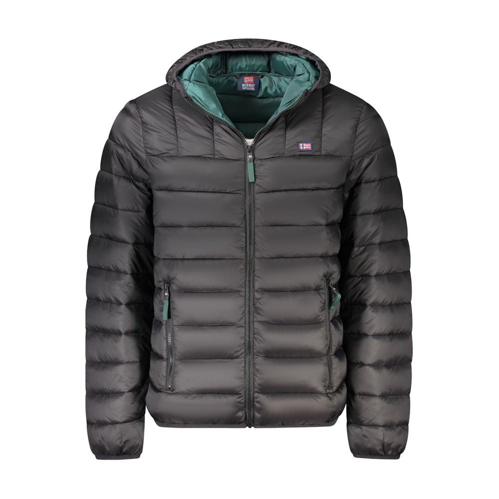 Black Polyamide Men Jacket Norway 1963