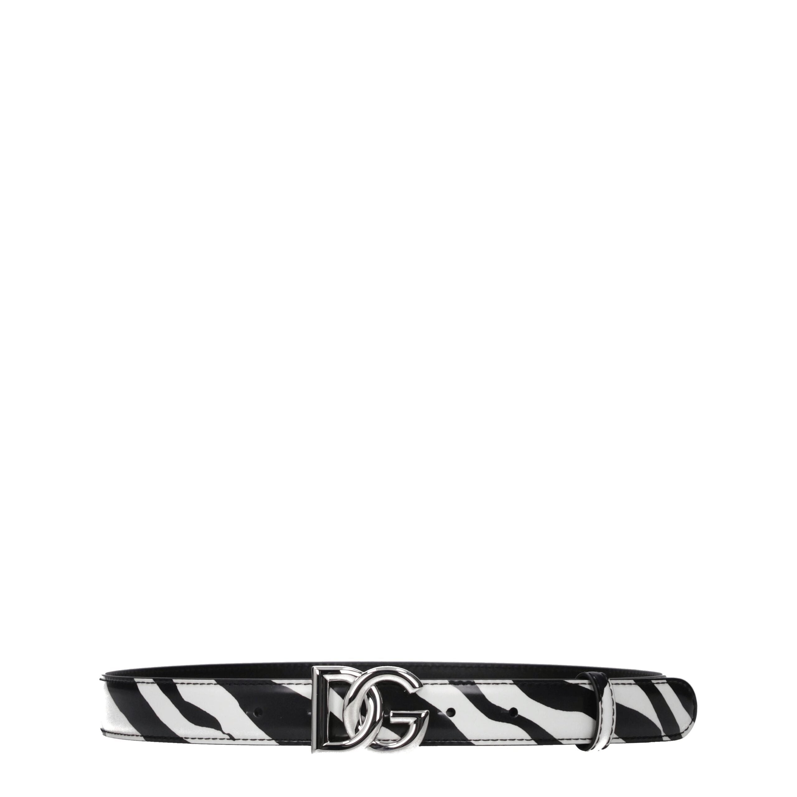 Black Leather Belts Dolce & Gabbana