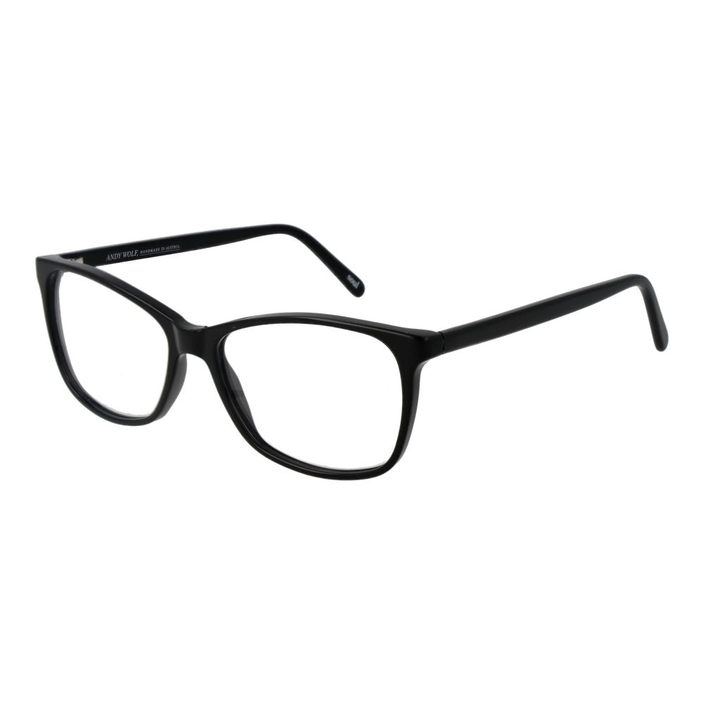 Black Unisex Glasses Frame Andy Wolf