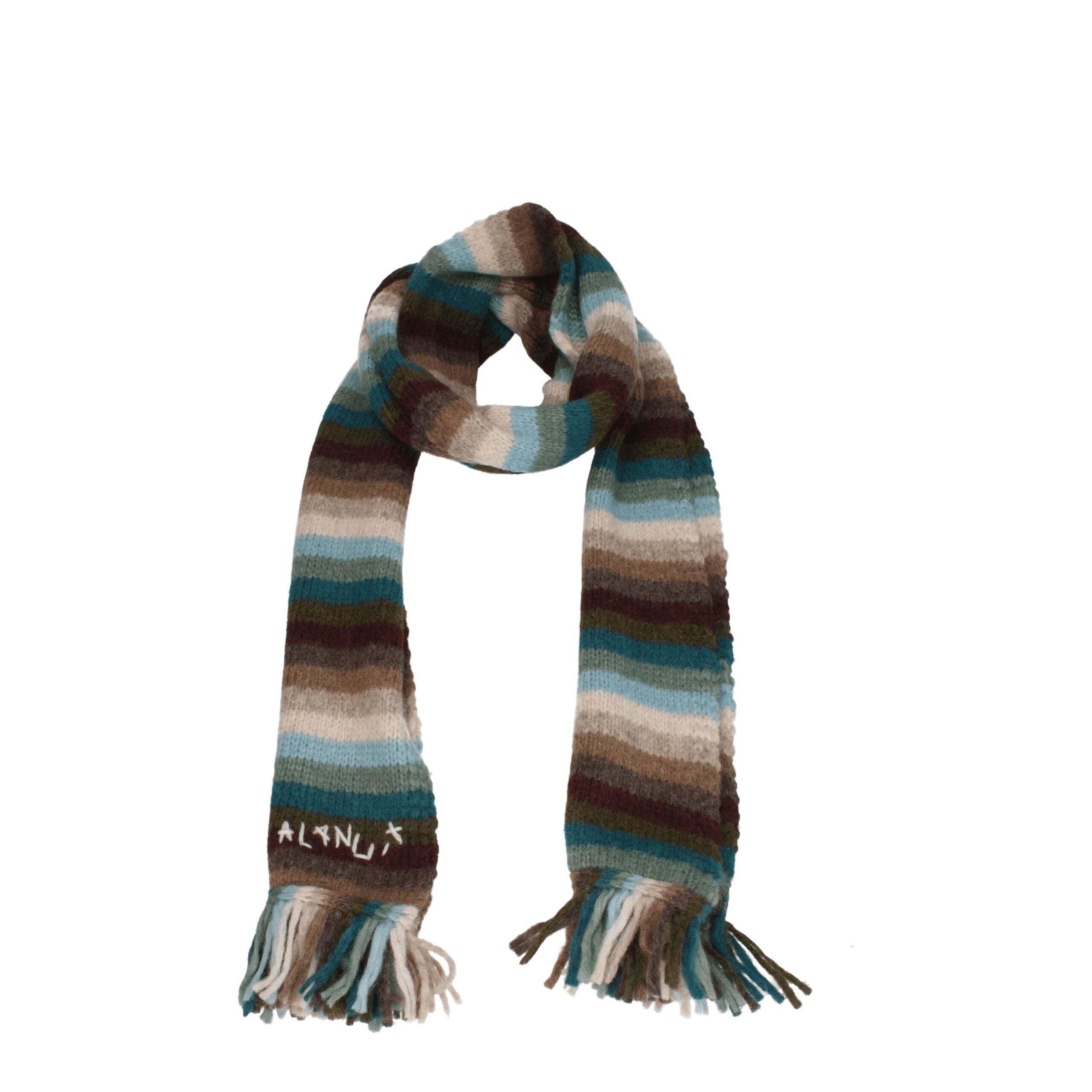 Beige Leather Scarves Alanui