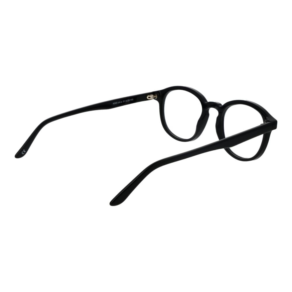 Black Unisex Glasses Frame Andy Wolf