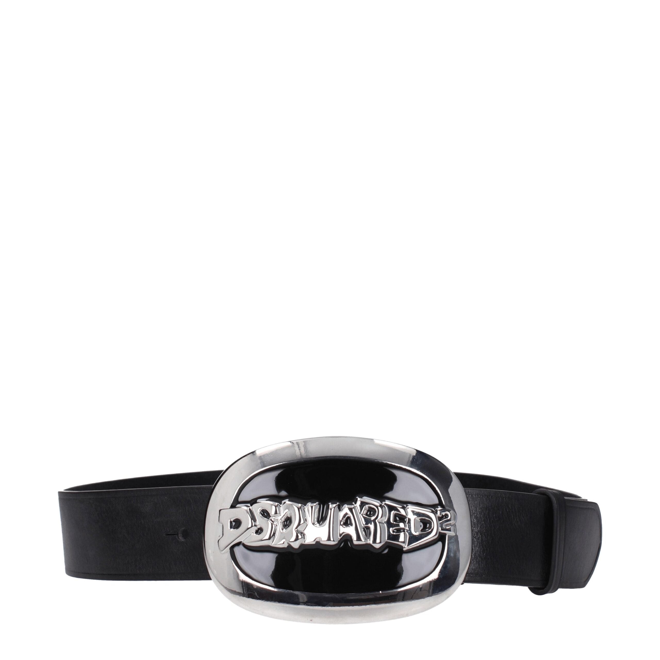 Black Leather Belts Dsquared²